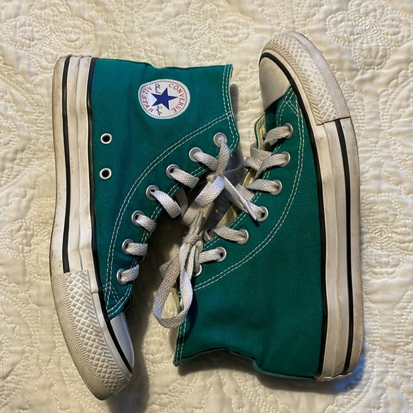 Converse Shoes - Teal Hightop Chuck Taylors